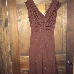 Cestnut brown party dress